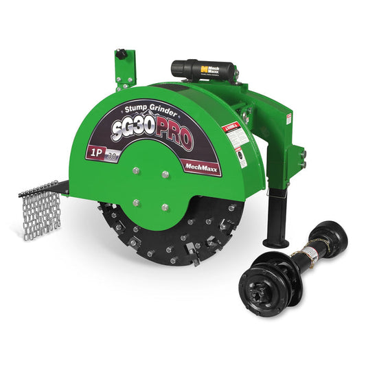 3-Point PTO Stump Grinder,  30 in Flywheel,  40-100HP,  with 44 Carbide Teeth (PTO Shaft Included with Slip Clutch),  SG